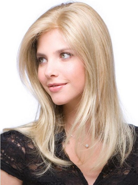 Long Top Piece Mono | Synthetic Hair Fiber - Monofilament Base 