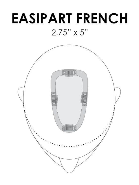 100% Remy Human Hairpiece (French Drawn Base) 