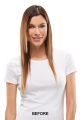 Top Style 18" Human Hair Addition | 100% Remy Human Hair Piece (Monofilament Base)