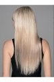 Perfect Long Straight Capless Blonde Platinum  With Bangs Synthetic Women Wigs