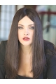 18"  Monofilament  Straight Long 100% Human Hair  Wigs For Women