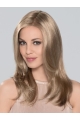 16" Long Straight  Without Bangs Monofilament  Blonde Synthetic Women Wigs