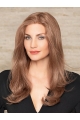 Auburn Long 18" Without Bangs Durable Human Hair Wigs