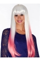 22" Long Straight Lace Front  Ombre/2 tone Synthetic Women Wigs