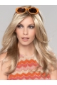 Long Blonde 16"  Capless Straight Synthetic Women Wigs