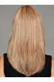 16'' Long Straight Monofilament Blonde Human Hair Women Wigs