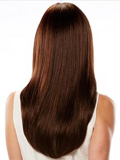 20'' Long Ideal Auburn Straight  Glueless Full Lace 100% Remy Human Hair Women Wigs