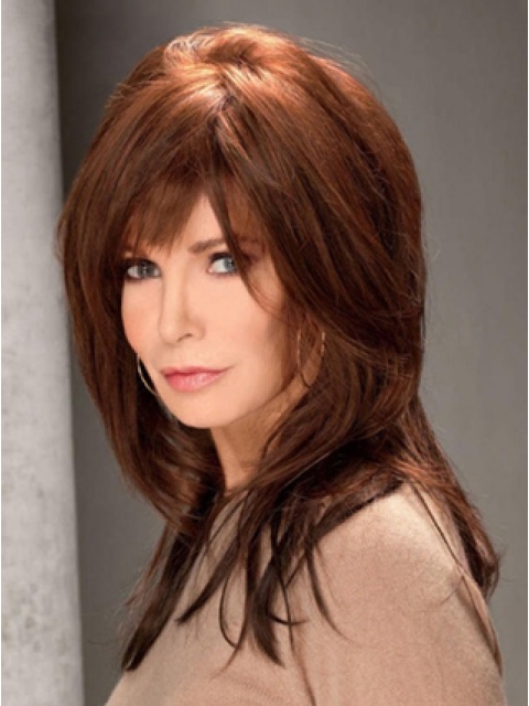 16'' Long Straight Full Lace Jacklyn Smith Endearing and Lovely  Human Hair Women Wig