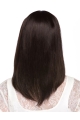 16'' Suitable Capless Brown Straight Long Human Hair Women Wigs