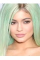 18'' Long High Quality Straight Without Bangs Capless Synthetic Kylie Jenner Inspired Women Wigs