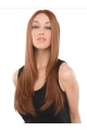 22'' Long Straight Sassy Auburn Mono Top Lace Front  100% Remy Human Hair Women Celebrity Wigs