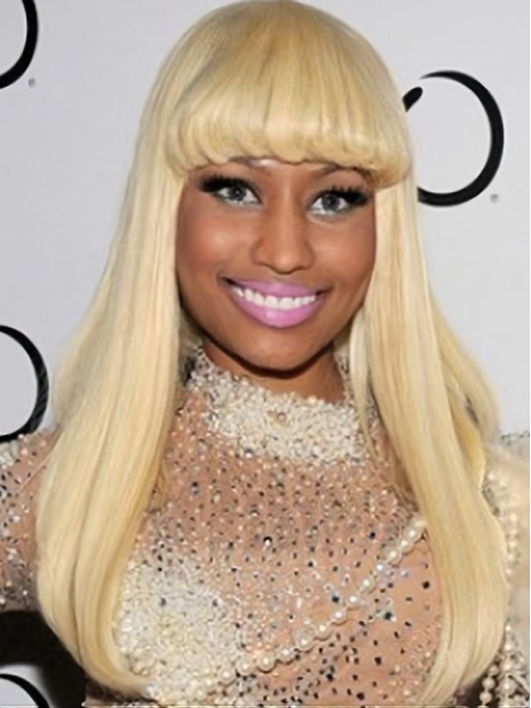 18'' Long Suitable Capless Blonde Straight Synthetic Women Nicki Minaj Wigs