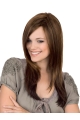 17'' Long Straight Gorgeous Remy Human Hair Monofilament Women Wigs