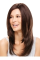 20" Long  Straight Lace Front Brown Synthetic Women wigs