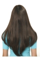 24'' Straight Capless Easeful Brown Long Human Hair  Women Wigs