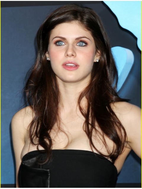  18" Long Straight Lace Front Synthetic Alexandra Anna Daddario Women Wigs