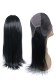 14'' Long Stylish Black Straight Full Lace Remy Human Hair Women Wigs