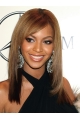 16'' Beyonce Hairstyle Fashionable Graceful Long Layered Straight Full Lace Human Hair Wig