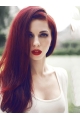 20'' New Arrival Super Sexy Lace Front Red 100% Human Hair Women Wig 