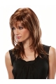 Traditional Brown Capless Straight Synthetic  Long Women Wigs