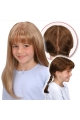 20'' Straight Pleasing Blonde Monofilament Long Synthetic Kids Wigs