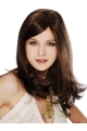 Tempting Long Brown Straight 100% Hand-Tied Mono Top Remy Human Hair Women Wigs