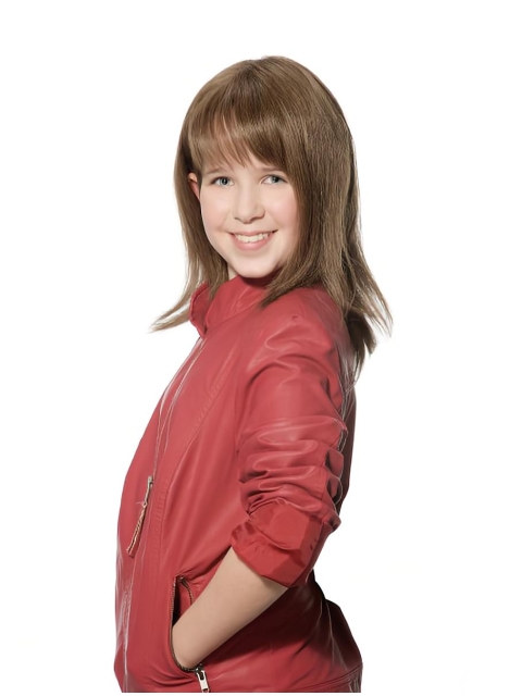 12'' New Design Fashional Long Shoulder Length Straight With Bangs Brown 100% Hand-Tied Mono Top Synthetic kids Wigs