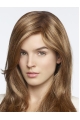 18''Fantastic Fashional Blonde Mono Top Long Straight With Bangs  Synthetic Women  Wigs