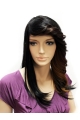 18''  Fashion Straight Black Monofilament Lace Front Synthetic Long Women Wigs