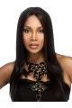 Incredible Black Straight Long Capless Heat Friendly Synthetic Women African American Wigs