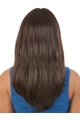 18'' Stylish Brown Capless Straight Long Heat Friendly Synthetic Women African American Wigs