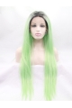 31'' Long Straight Without Bangs Ombre/2 Tone  Lace Front Synthetic Women Wigs