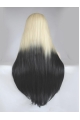 30'' Long Straight Without Bangs Ombre/2 Tone  Long Lace Front Synthetic Women Wigs