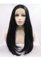 21" Long Straight Lace Front  Black Without Bangs  Synthetic Women Wigs