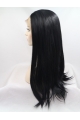 21" Long Straight Lace Front  Black Without Bangs  Synthetic Women Wigs