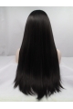 30'' Long Straight Without Bangs  Black Synthetic Women Wigs