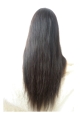 27'' Long Straight Without Bangs Black Lace Front Synthetic Women Wigs