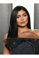 18" Straight Long Lace Front Without Bangs Black Remy Human Hair Women Kylie Jenner Wigs