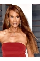 26" Long Straight Without Bangs Full Lace Synthetic Women Beverly Johnson Wigs