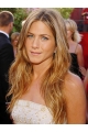  18" Straight Without Bangs Lace Front Blonde Long Synthetic Women Jennifer Aniston Wigs