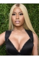  26" Straight Without Bangs Lace Front Blonde Long Synthetic Women Nicki Minaj Wigs