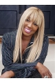 22'' Blonde Long Straight Without Bangs Capless Synthetic Women NeNe Leakes Wigs