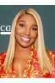  16" Blonde Long Straight Without Bangs Full Lace Synthetic Women NeNe Leakes Wigs