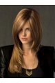 Shining Straight Without Bangs Blonde Monofilament Lace Front Long  Synthetic Women  Celebrity Wigs