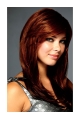 14'' Amazing Auburn Straight With Bangs Lace Front Synthetic Long Women Wigs