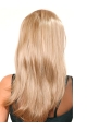 22'' Shining Blonde Straight Without Bangs Long Lace Front Synthetic Women Wigs