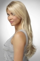 26'' Blonde Straight Without Bangs Capless Synthetic Pleasing Long Women Wigs