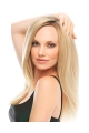 18'' Glamorous Layered Blonde Monofilament Lace Front Remy Human Hair Long Women Wigs