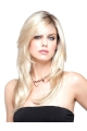 Tempting Layered Straight Without Bangs Blonde Lace Front Synthetic Long Women Wigs