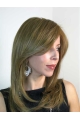 18'' Popular Blonde Layered Straight Monofilament Long Synthetic Women Wigs